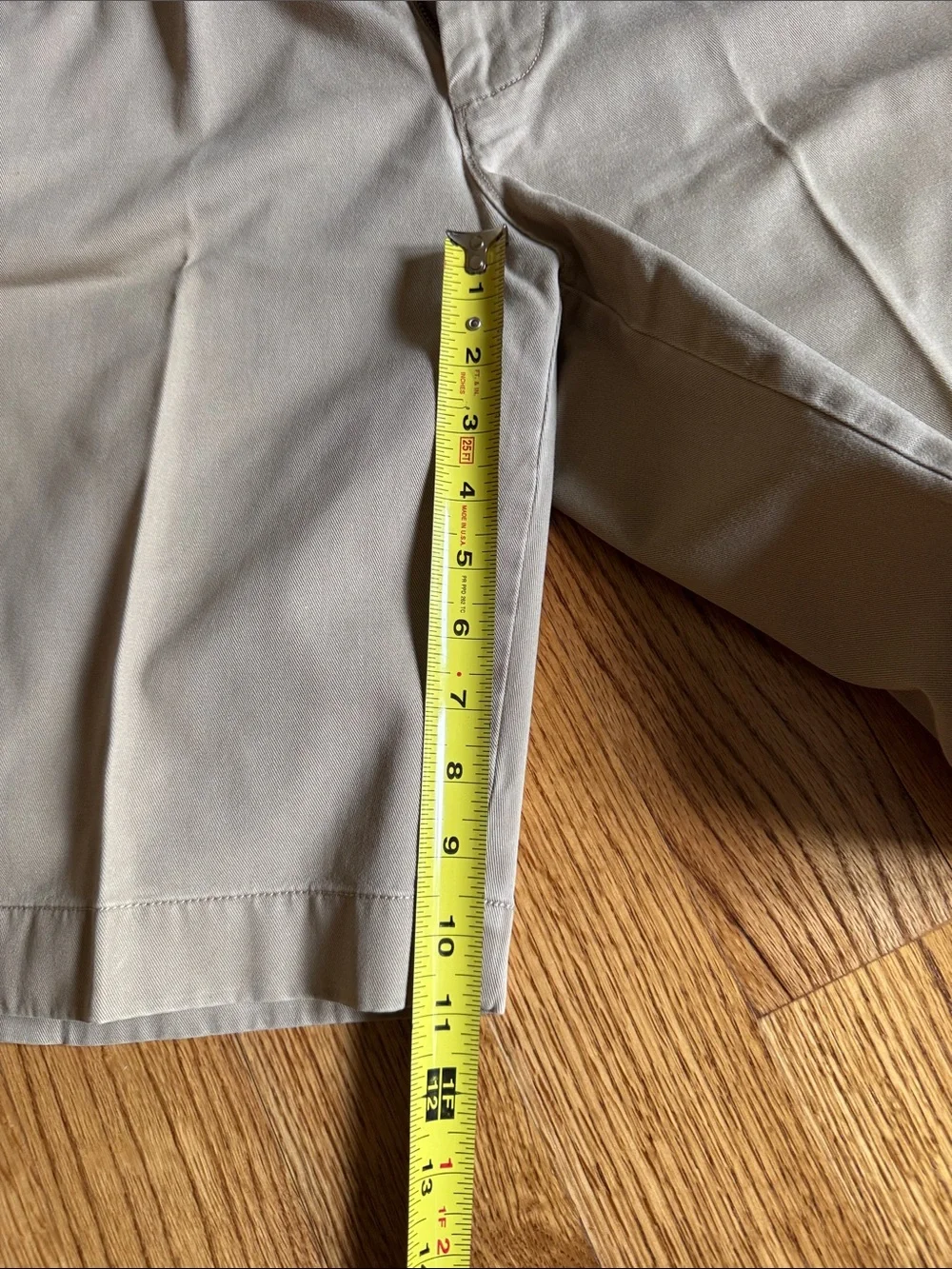 34w J. Crew Men's Khaki 11” inseam Shorts LIKE NEW